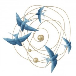 DÉCORATION MURALE : 5 OISEAUX, design, modern
