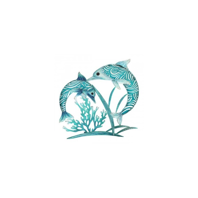 DÉCORATION MURALE : 2 DAUPHINS ALGUES, design, modern DÉCORATION MURALE : 2 DAUPHINS ALGUES, design, modern