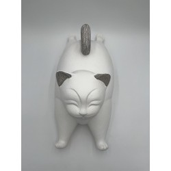STATUE : CHAT QUI S'ÉTIRE
