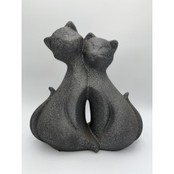 STATUE : CHAT DOUBLE, design, modern, différentes couleurs et tailles