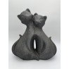 STATUE : CHAT DOUBLE, design, modern, différentes couleurs et tailles