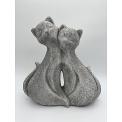 STATUE : CHAT DOUBLE, design, modern, différentes couleurs et tailles