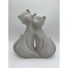 STATUE : CHAT DOUBLE, design, modern, différentes couleurs et tailles