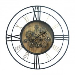 DÉCORATION MURALE : HORLOGE GOLD ET NOIR , design, modern