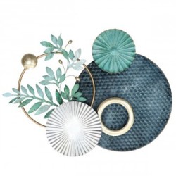 DÉCORATION MURALE : ORNEMENT BLEU, design, modern