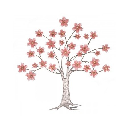 DÉCORATION MURALE : ARBRE FLEURS ROSES, design, modern