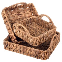 VANNERIE : SET 3 PLATEAUX, design, modern