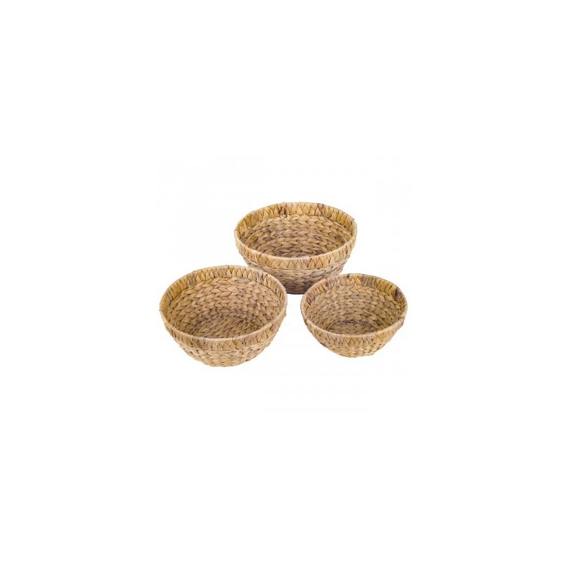 VANNERIE : SET 3 PANIERS RONDS, design, modern VANNERIE : SET 3 PANIERS RONDS, design, modern
