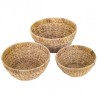 VANNERIE : SET 3 PANIERS RONDS, design, modern