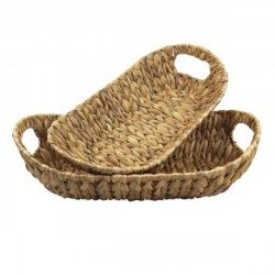 VANNERIE : SET 2 PLATEAUX OVAUX, design, modern