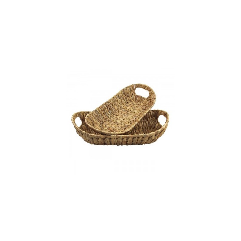 VANNERIE : SET 2 PLATEAUX OVAUX, design, modern VANNERIE : SET 2 PLATEAUX OVAUX, design, modern