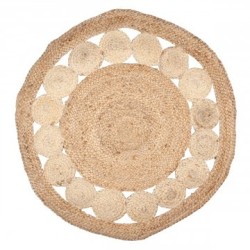 VANNERIE : TAPIS PETITS RONDS 90CM, design, modern