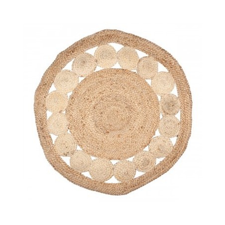 VANNERIE : TAPIS PETITS RONDS 90CM, design, modern