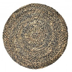 VANNERIE : TAPIS COTON JUTE TRESSÉ NOIR, design, modern