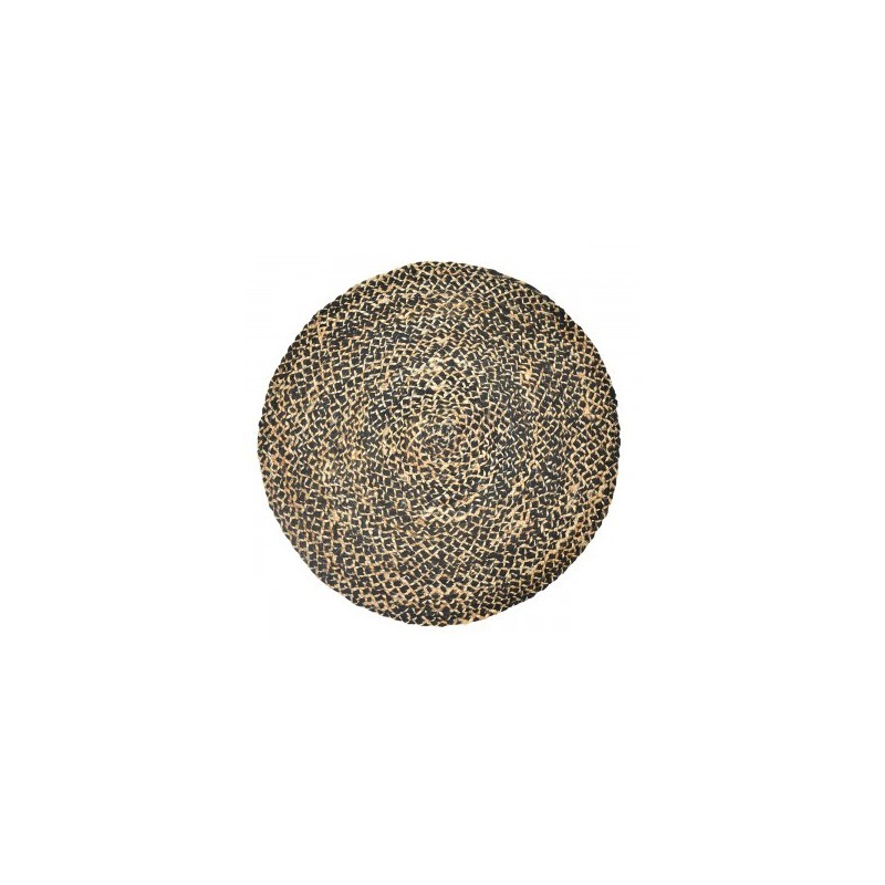 VANNERIE : TAPIS COTON JUTE TRESSÉ NOIR, design, modern VANNERIE : TAPIS COTON JUTE TRESSÉ NOIR, design, modern