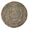 VANNERIE : TAPIS COTON JUTE TRESSÉ NOIR, design, modern