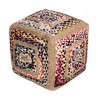 VANNERIE : POUF COLORÉ, design, modern