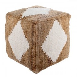 VANNERIE : POUF LOSANGE, design, modern