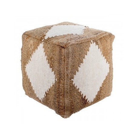 VANNERIE : POUF LOSANGE, design, modern