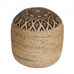 VANNERIE : POUF NOIR, design, modern