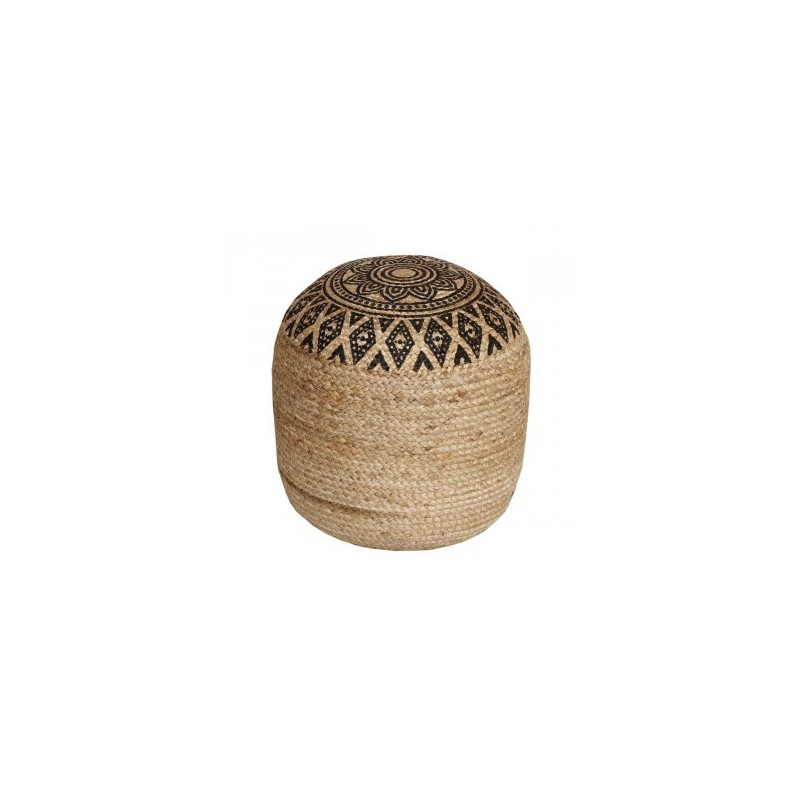 VANNERIE : POUF NOIR, design, modern VANNERIE : POUF NOIR, design, modern