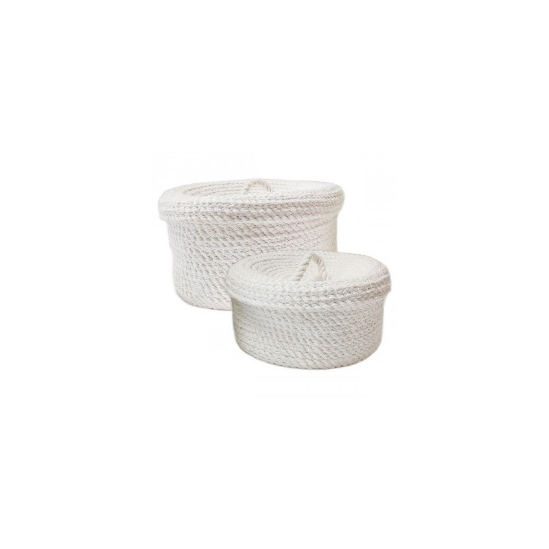 VANNERIE : SET 2 PANIERS COUVERCLE, design, modern VANNERIE : SET 2 PANIERS COUVERCLE, design, modern