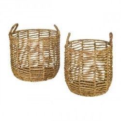 VANNERIE : SET 2 PANIERS ANSE , design, modern