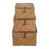 VANNERIE : SET 3 PANIERS ATTACHE, design, modern