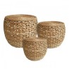 VANNERIE : SET 3 PANIERS COUVERCLE, design, modern