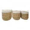 VANNERIE : SET 3 CORBEILLES ROTIN, design, modern