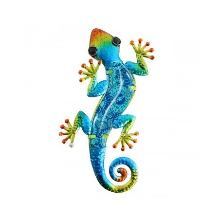 DÉCORATION MURALE : GRAND LEZARD MULTICOLORE, design, modern