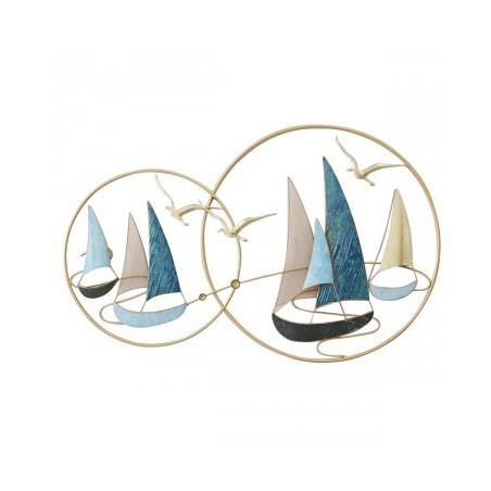 DÉCORATION MURALE :  BATEAU CERCLE, design, modern