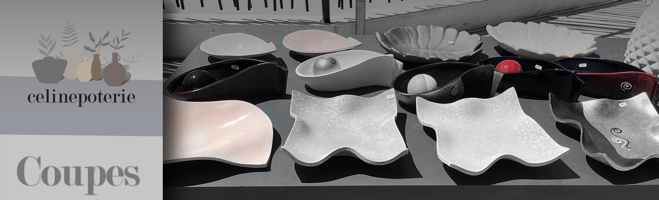 Céline poterie, vases décoratifs design d'intérieurs, statues, coupes fruits, caches pots